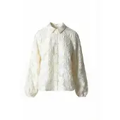 Coster Copenhagen Camisa ' Flower ' creme