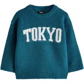 Next Pullover petróleo / branco