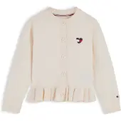 Tommy Hilfiger Casaco de malha bege / navy / vermelho