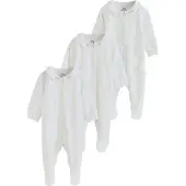 Next Pijama verde claro / pêssego / branco