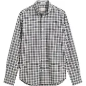 Gant Camisa taupe / antracite / branco