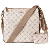 JOOP! Carteiras 'Cortina 1.0 Jasmina' cáqui / branco lã