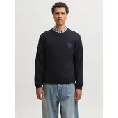 Jack & Jones Sweatshirt 'JORCHAMBERI' azul / acinzentado / preto