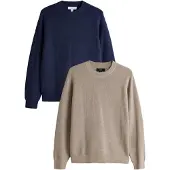 Next Pullover navy / castanho claro