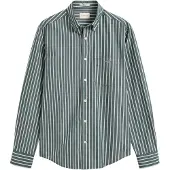 Gant Camisa esmeralda / branco