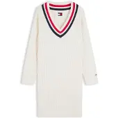 Tommy Hilfiger Vestido de malha navy / vermelho / branco