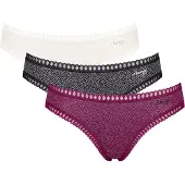 Sloggi Cueca 'GO Crush' baga / preto / branco