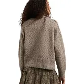 Pepe Jeans para mulher. PL7000222 Camisola Amaya castanho (XS), Marrom, Casual, Algodão