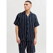 Jack & Jones Camisa 'JORCOBA' azul noturno / branco