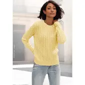 LASCANA Pullover amarelo claro