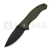 CIVIVI Navalha Vyrent, Olive Canvas Micarta, Black Stonewash
