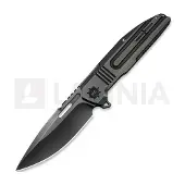 We Knife Navalha Tracks, Gray Titanium, Polished