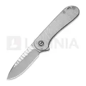 CIVIVI Navalha Elementum, Polished Clear Lexan, Satin Rock-Grind