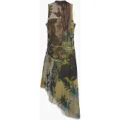 Desigual Vestido verde / mistura de cores
