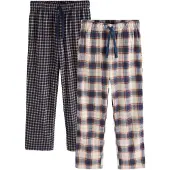 Next Calças de pijama navy / azul claro / castanho / branco