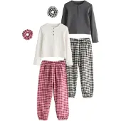 Next Pijama cinzento escuro / vermelho claro / vermelho escuro / branco