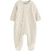 Next Pijama ecru / chocolate / rosa escurecido