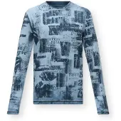 CAMP DAVID Camisa navy / azul claro
