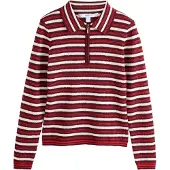 Next Pullover vermelho / bordeaux / branco