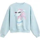 Next Sweatshirt azul claro / amarelo claro / cor-de-rosa / preto