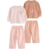 Next Pijama tangerina / laranja claro / rosé / vermelho