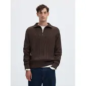 Selected Pullover 'SLHDRY' castanho escuro
