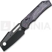 Bestech Navalha Nyrrdreki - Black PVD - G10, preto, púrpura