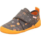 Superfit Pantufa 'VENTI' cinzento / lamacento / laranja escuro