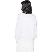 Armani Exchange para mulher. XW002888AF25936U1039 Camisola de malha com motivo chevron bege (XS), Casual, Poliamida, Manga curta