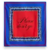 Essentiel Antwerp para mulher. KLASSIK Foulard Estampado Klassik azul (OSFA), Seda, Clássico