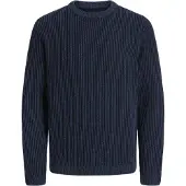Jack & Jones Pullover 'JJEDOVER' bege claro / azulado
