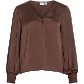 Vila Blusa 'VISOFIE' chocolate