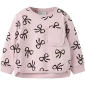 Name it Sweatshirt 'NMFLucca' castanho escuro / malva / preto