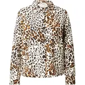s.Oliver Blusa caramelo / castanho escuro / branco