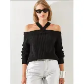 Bianco Lucci Pullover 'Pullover' preto