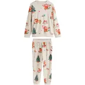 Next Pijama brocado / esmeralda / vermelho / offwhite