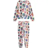 Next Pijama 'Matching Family Christmas' ecru / azul / verde / vermelho escuro