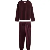 Next Pijama borgonha