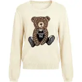 Imily Bela Pullover bege / castanho / preto / branco