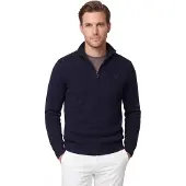 Barbour para homem. MKN0339 Camisola Essential Zip azul-marinho (XL), Casual, Lã