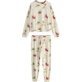 Next Pijama bege / amarelo claro / cáqui / magenta