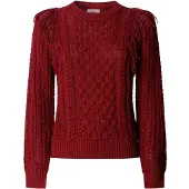 Pepe Jeans para mulher. PL7000183 Camisola Arlette vermelha (M), Vermelho, Casual, Algodão