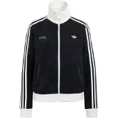 Adidas Casaco em moletão 'Adiluna Season 2 x Jennie' preto / branco