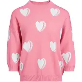 Imily Bela Pullover cor-de-rosa / transparente / branco