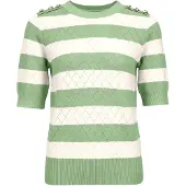 Imily Bela Pullover verde claro / branco