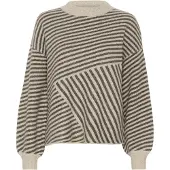 Kaffe Pullover 'KA Verana' bege mosqueado / cinzento