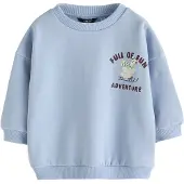 Next Sweatshirt bege / azul claro / cyclam / preto