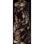 Desigual Vestido bege / verde / salmão / preto