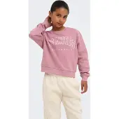 ONLY GIRLS Sweatshirt 'KOGSWEAT' rosa escurecido / branco