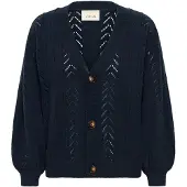 Cream Casaco de malha 'CR Holiday' azul noturno